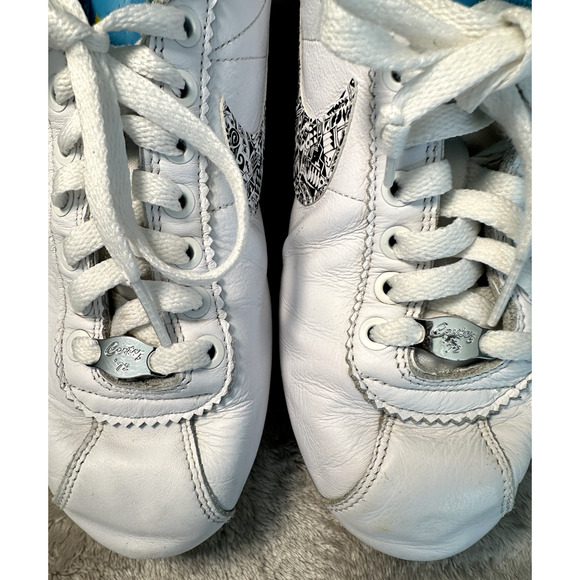 Nike Cortez '72 ‘N7’ White Leather Blue Athletic Sneakers Size 10 CJ1154-100 - Picture 9 of 9